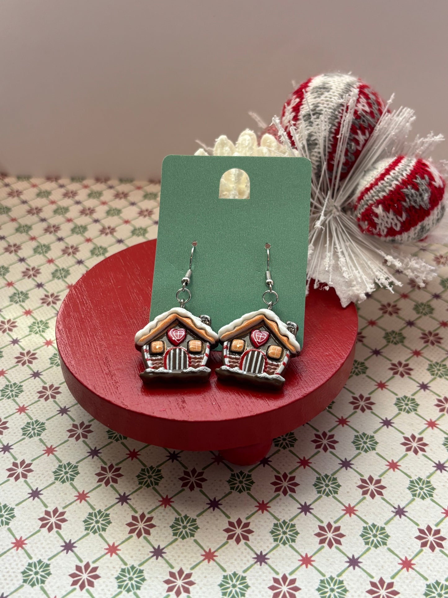 Gingerbread House Earrings