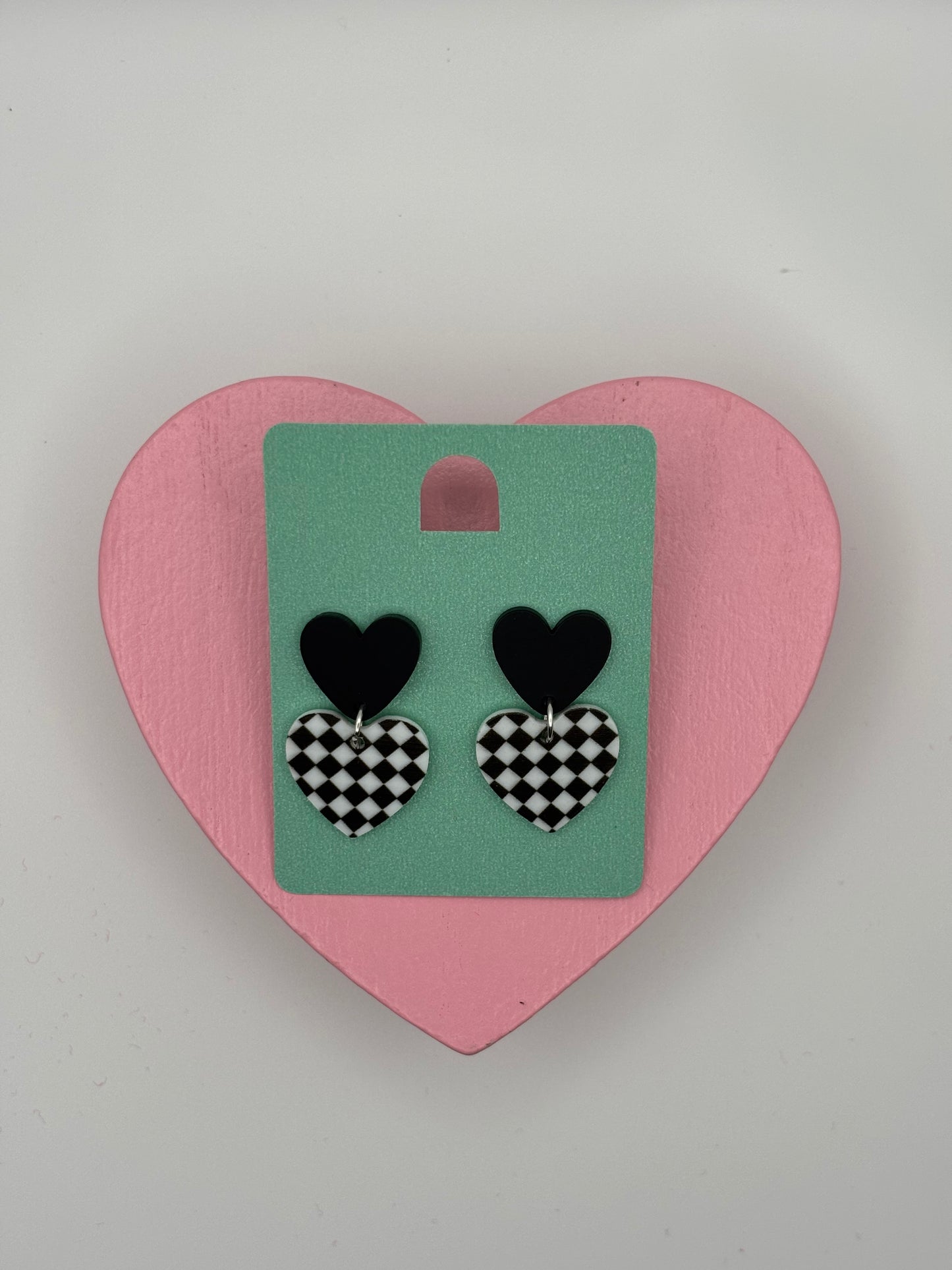 Black Heart Earrings