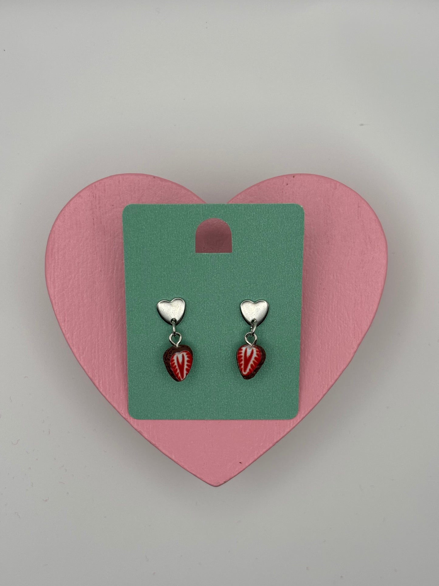 Chocolate Strawberry Earrings