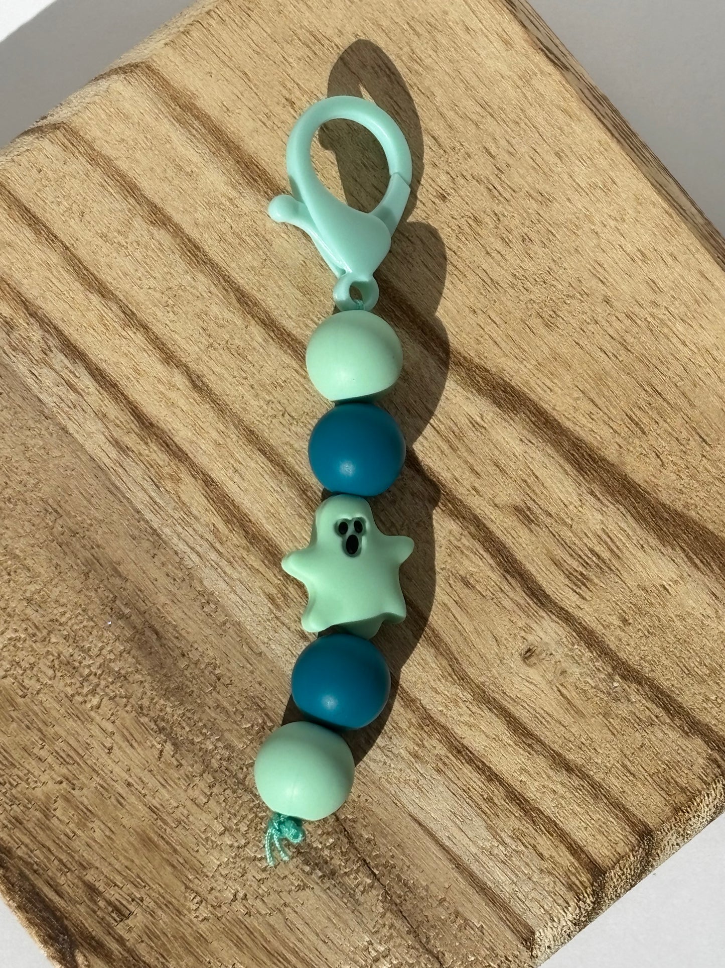 Turquoise Ghost Keychain
