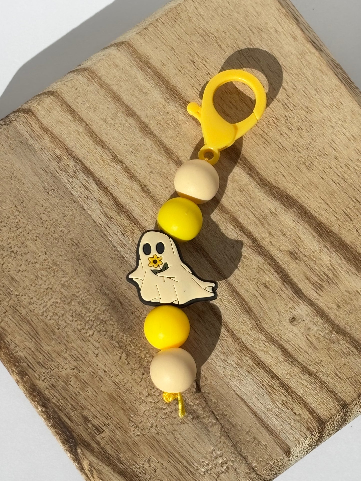 Ghost Flower Keychain