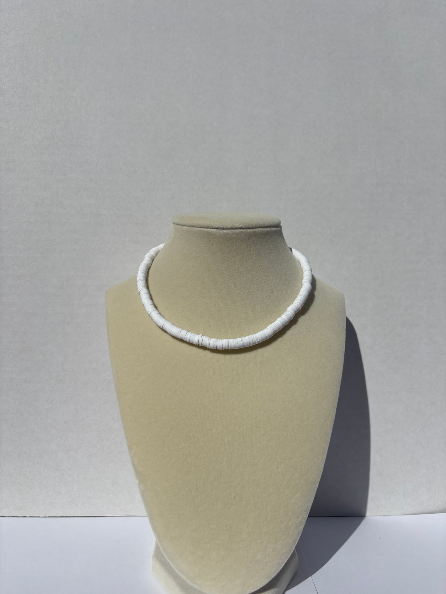 White Heishi Necklace
