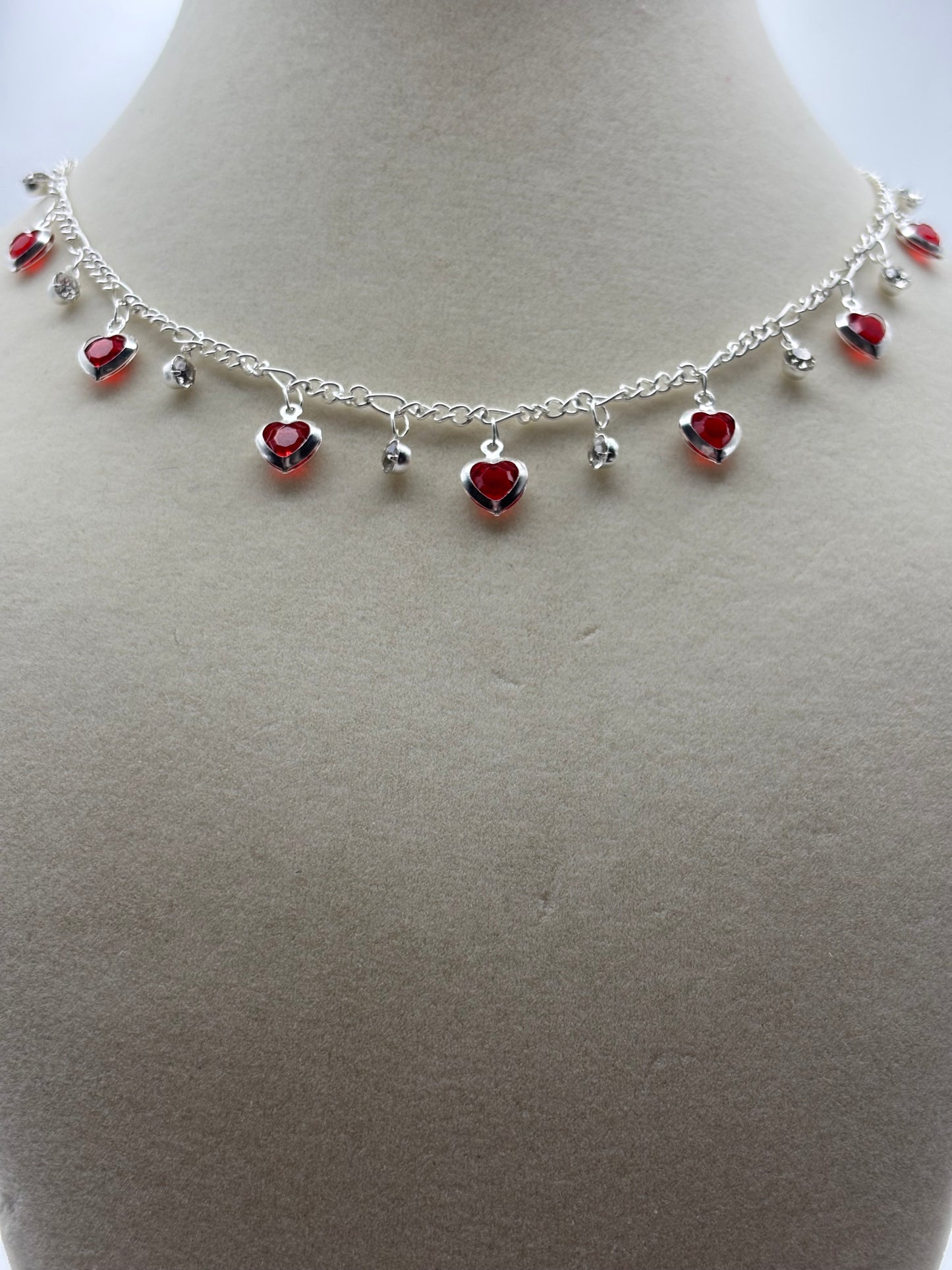 Silver Hearts Necklace