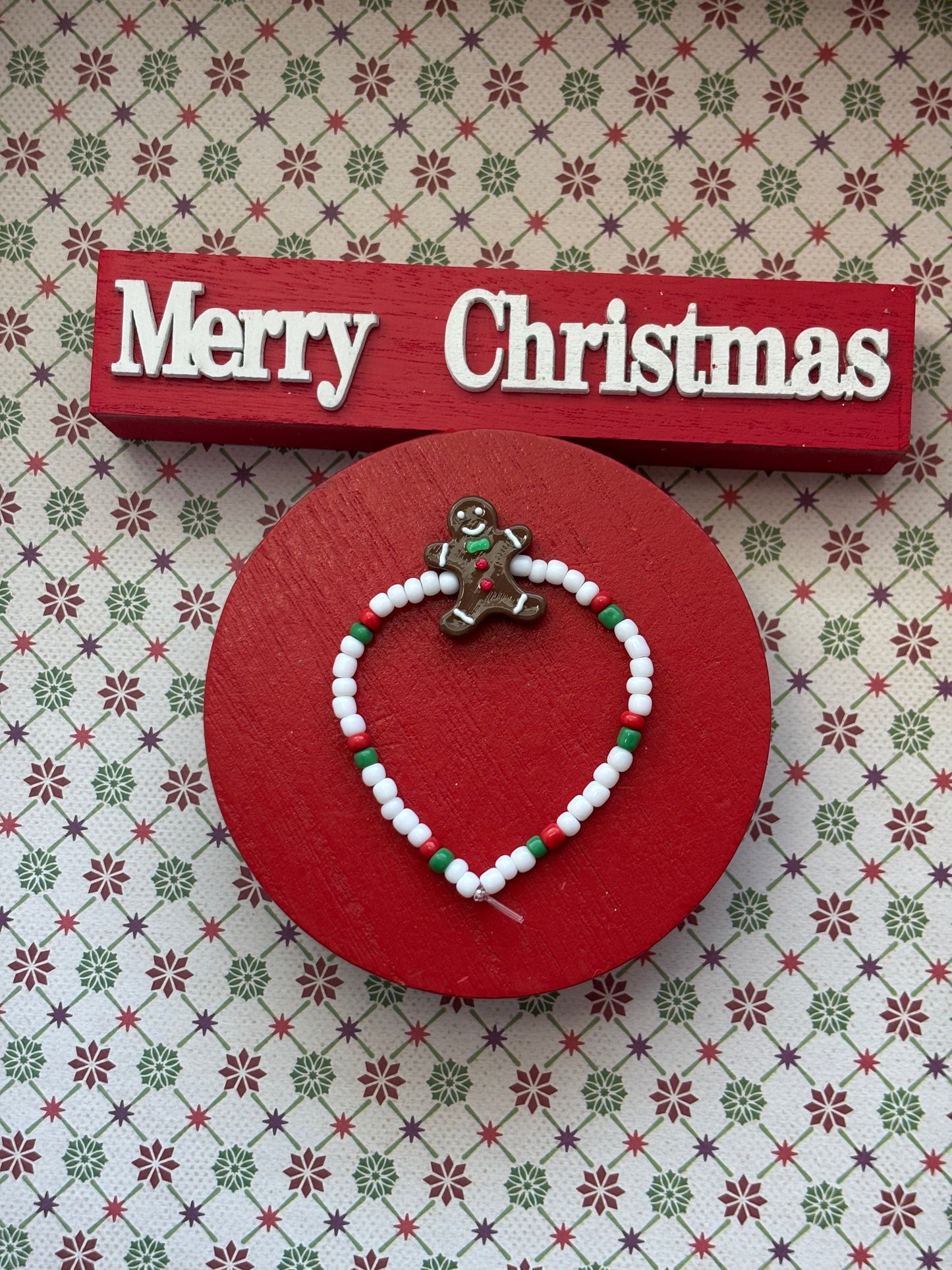 Gingerbread Man Bracelet