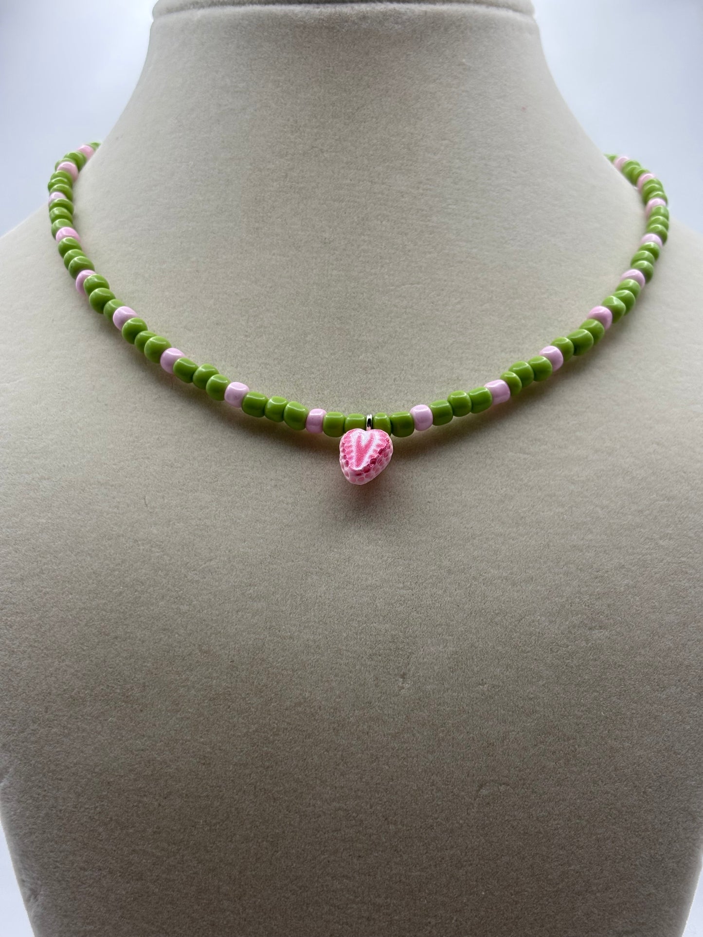Strawberry Matcha Necklace