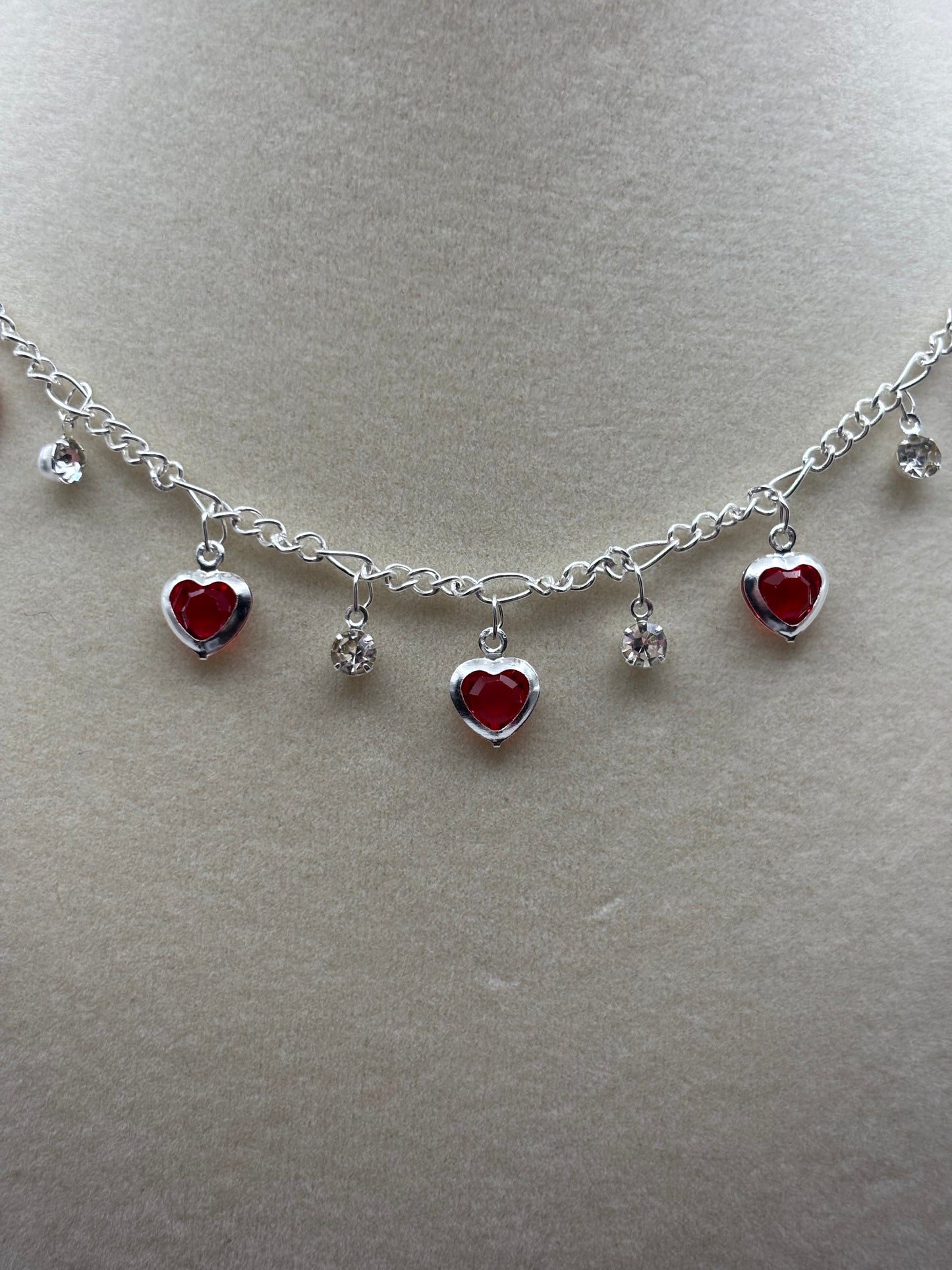 Silver Hearts Necklace