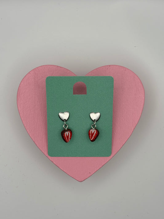 Chocolate Strawberry Earrings