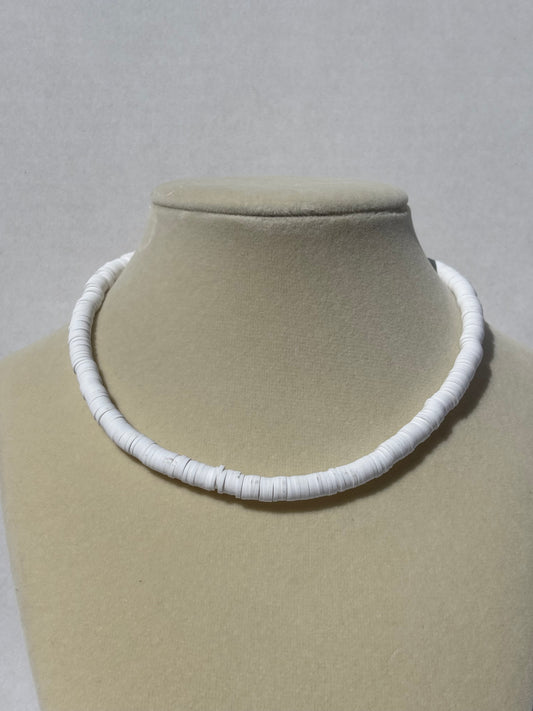 White Heishi Necklace